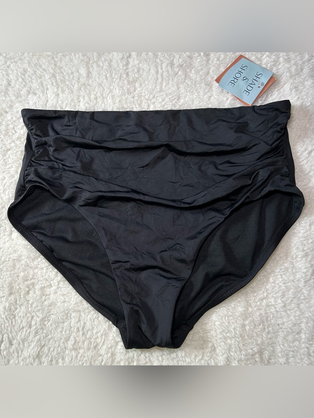 Shade & Shore Women’s High Waist Full Coverage Bikini Bottoms XL NEW
